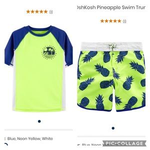 Boys rash guard & board shorts set, size 4t